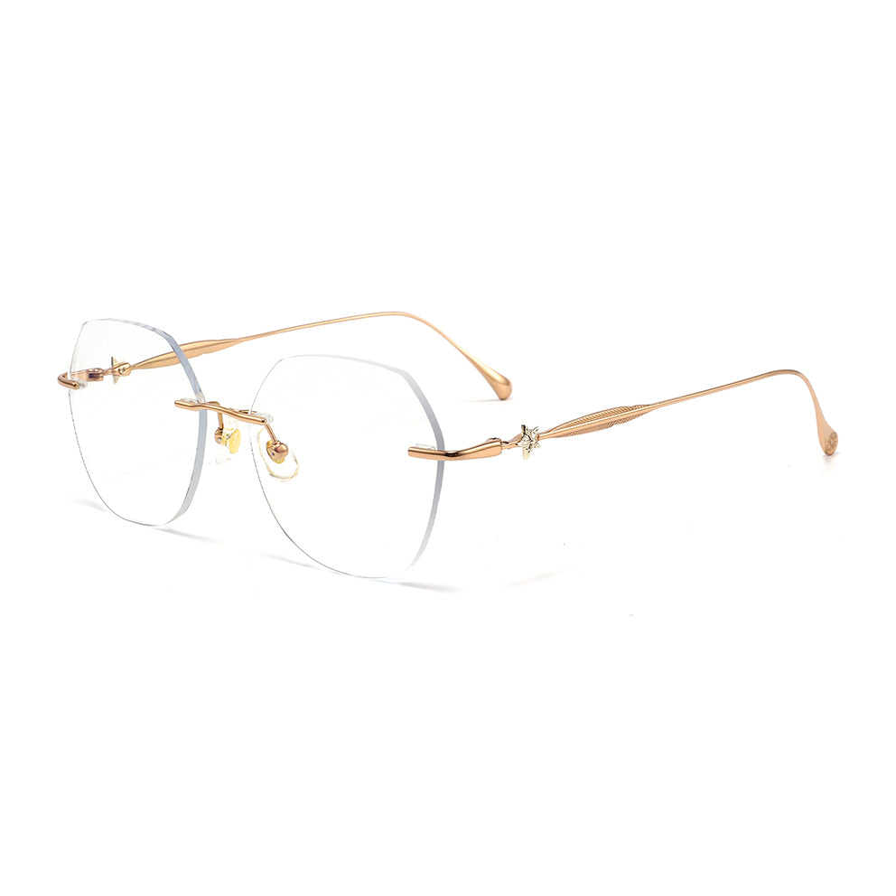 Dorri Eyeglasses in Rose Gold