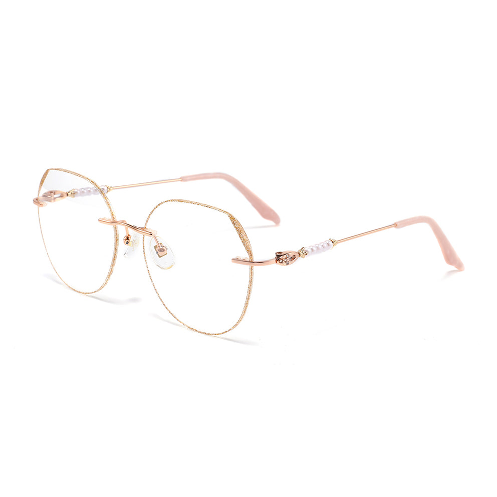 Fauna Eyeglasses in Rose Gold & Gold