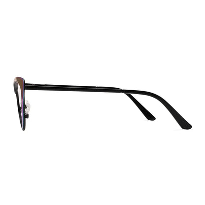 Aurora Eyeglasses in Mirrored Rainbow & Black