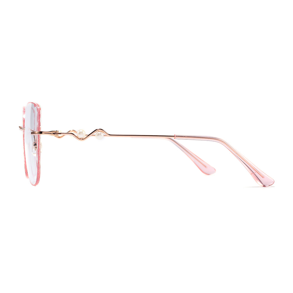 Elvira Eyeglasses in Rose Gold & Pink