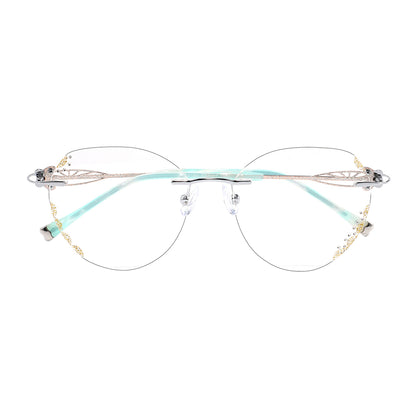 Ligeia Eyeglasses in Silver & Gold