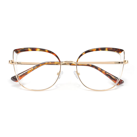 Falisha Eyeglasses in Warm Tortoise & Clear