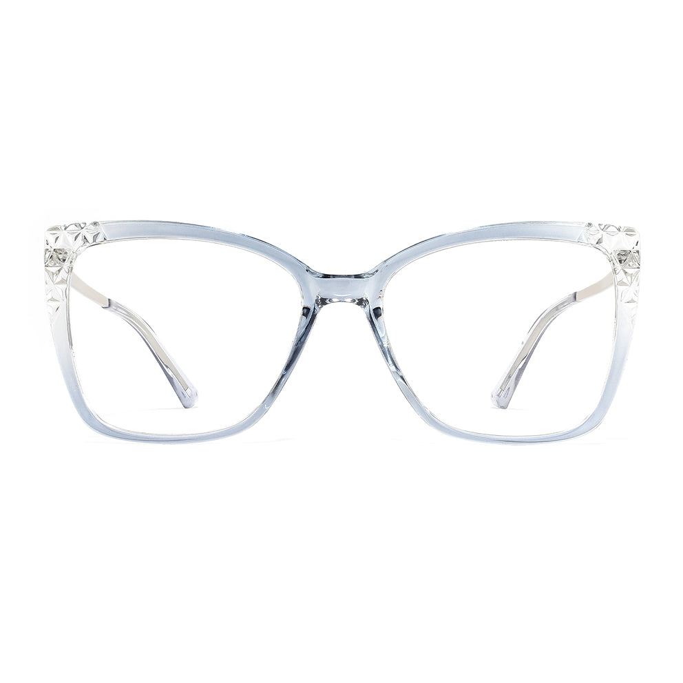 Monie Eyeglasses in Clear Blue