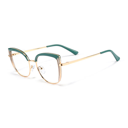 Falisha Eyeglasses in Dark Green & Grey