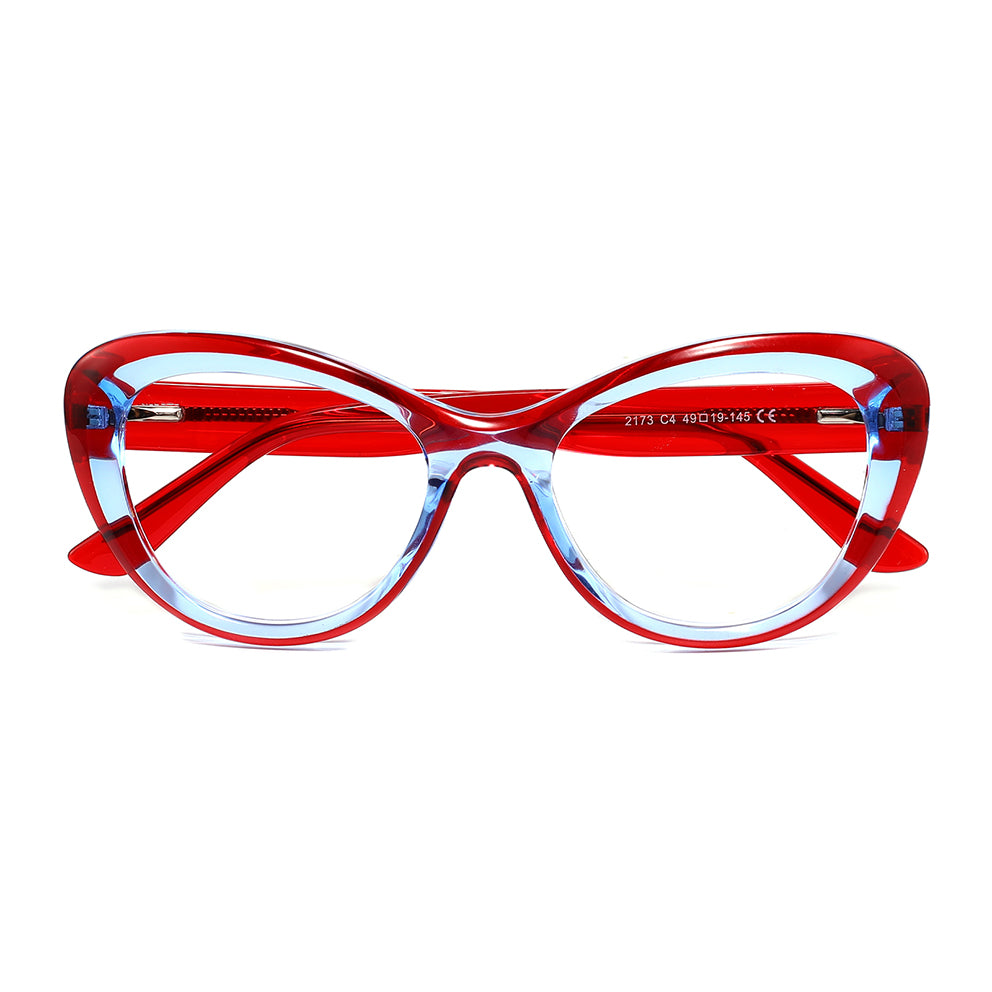 Josi Eyeglasses in Red & Blue