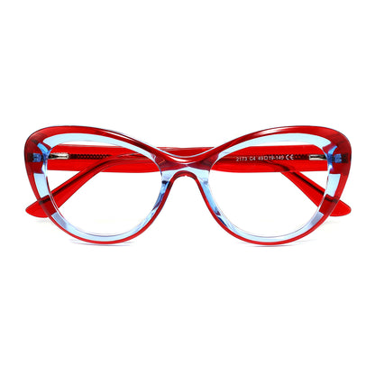 Josi Eyeglasses in Red & Blue