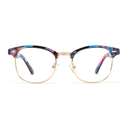 Sigrid Eyeglasses in Blue Tortoise & Gold