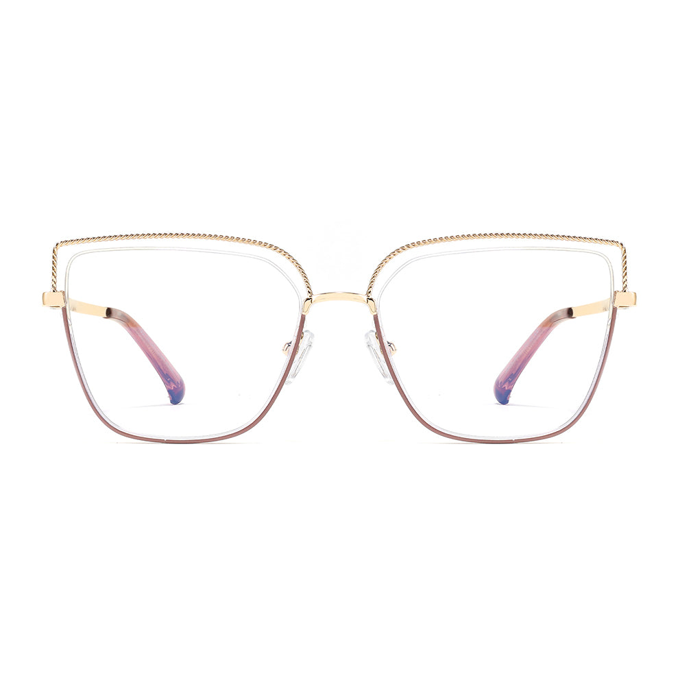 Loes Eyeglasses in Purple & Gold