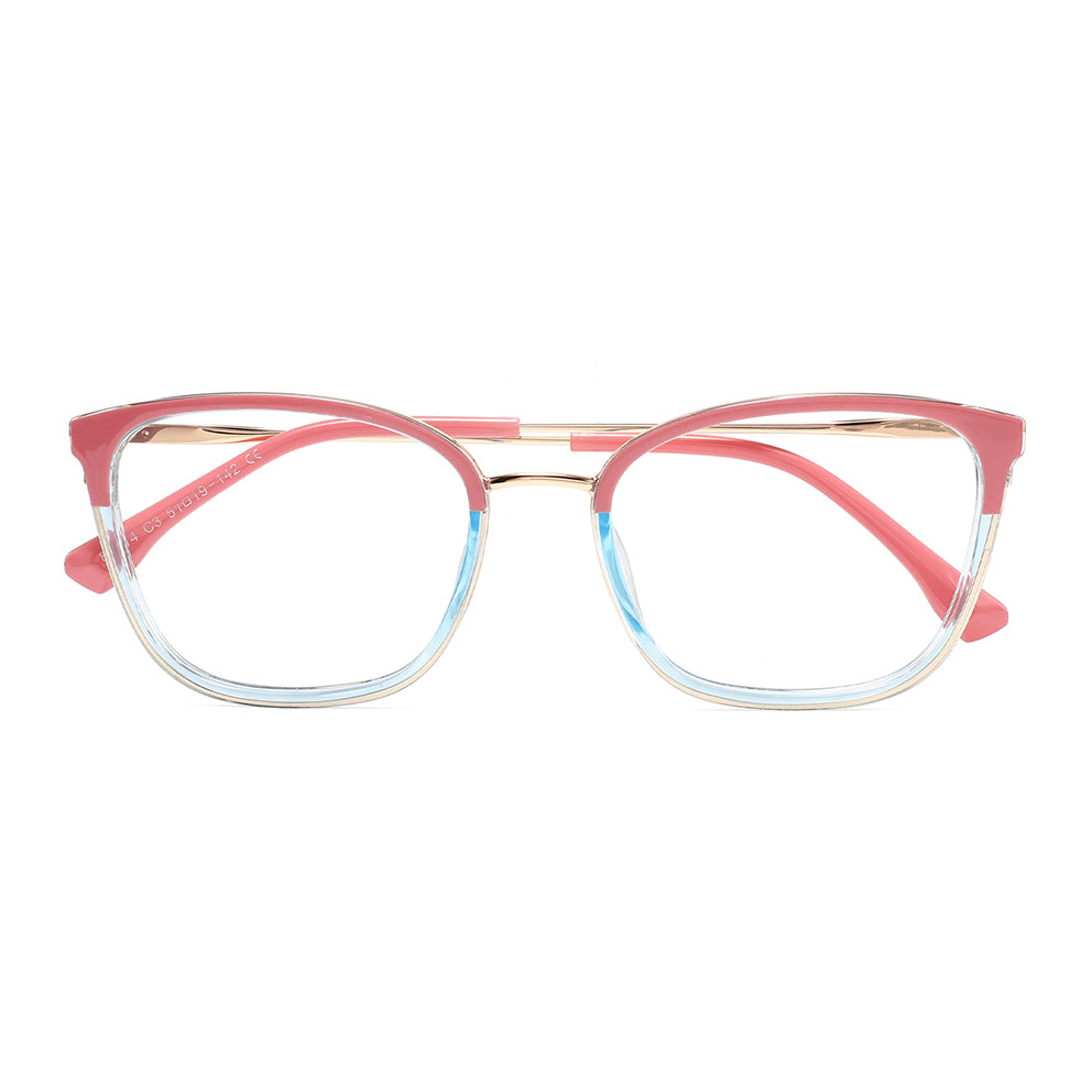 Christy Eyeglasses in Pink & Blue