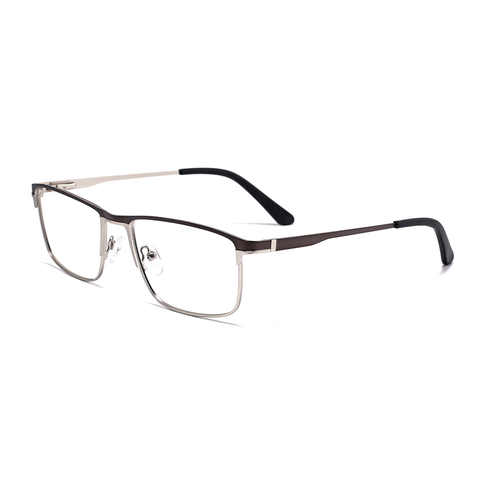 Steve Eyeglasses in Black & Silver