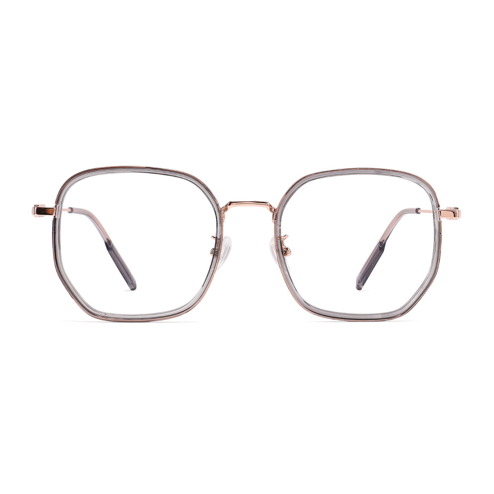 Sookie Eyeglasses in Grey & Rose Gold