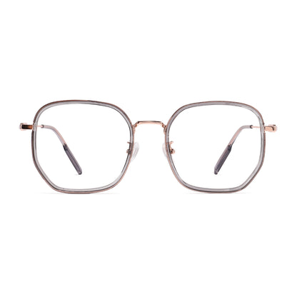 Sookie Eyeglasses in Grey & Rose Gold