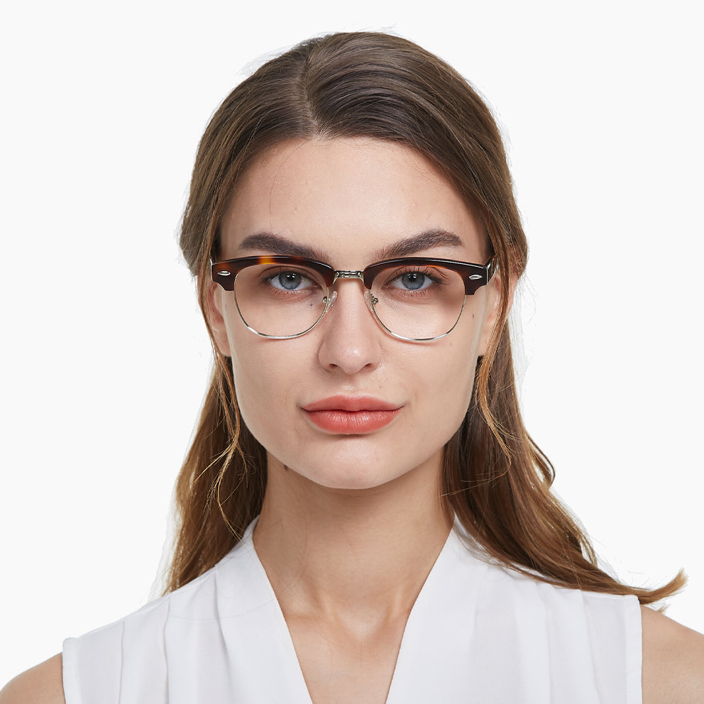 Leslie Eyeglasses in Warm Tortoise