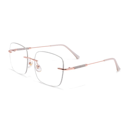 Sparkle Eyeglasses in Rose Gold & Silver