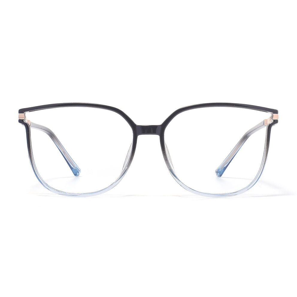 Sissie Eyeglasses in Grey & Clear Blue