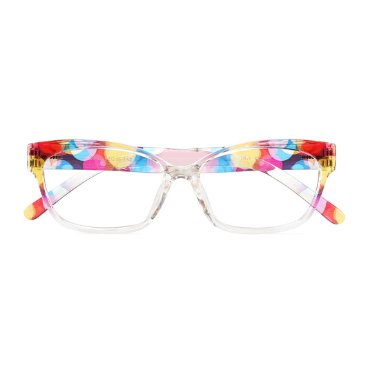 Safia Eyeglasses in Pink Floral & Clear