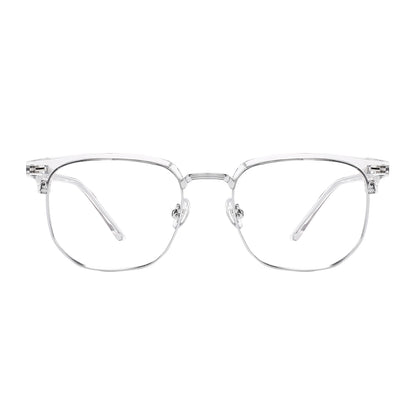 Aviva Eyeglasses in Clear & Silver