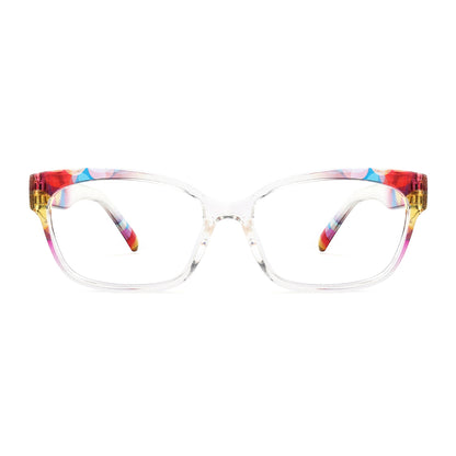 Safia Eyeglasses in Pink Floral & Clear