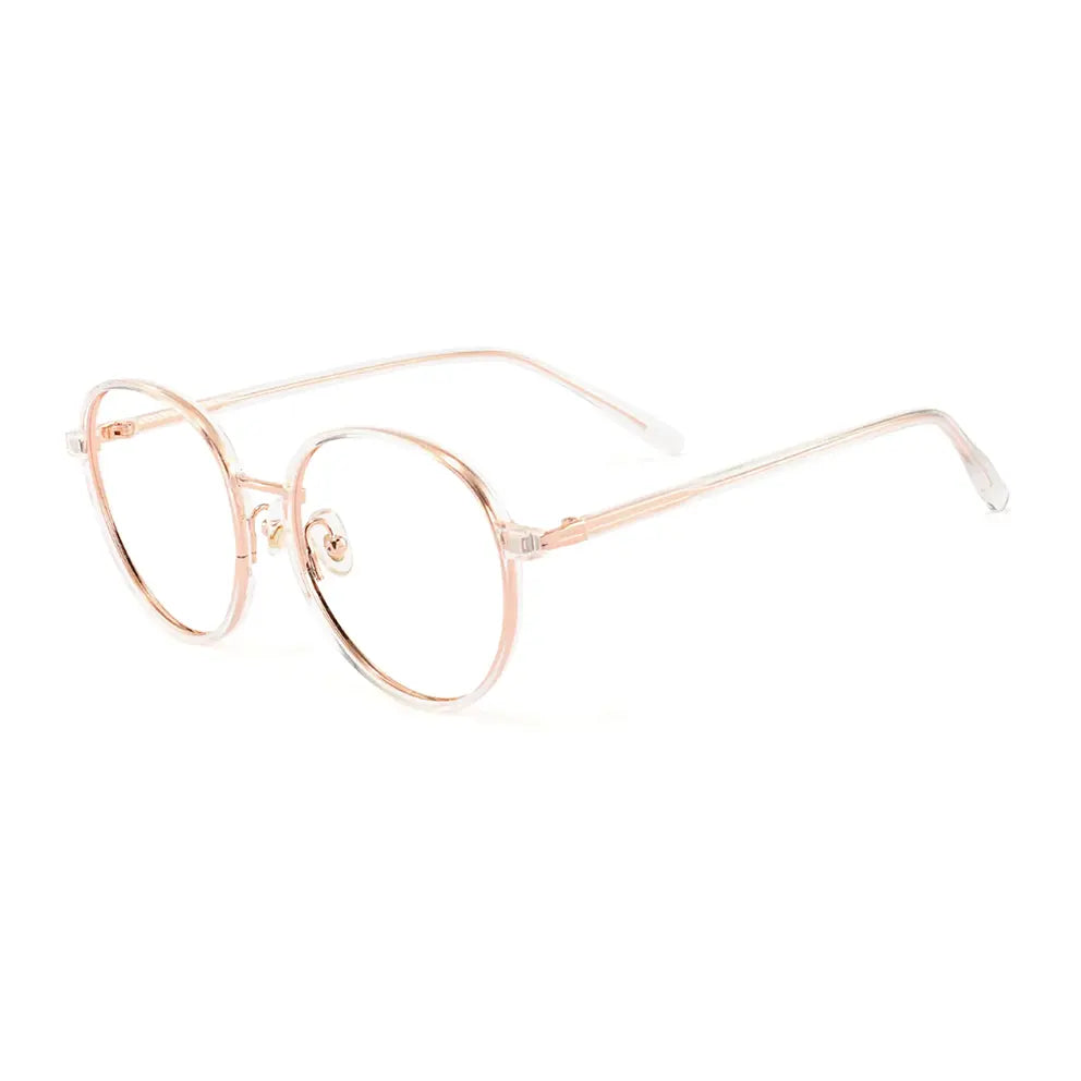 Kyra Eyeglasses in Clear & Rose Gold