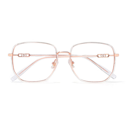 Charlie Eyeglasses in Clear & Rose Gold