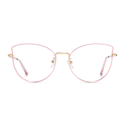 Cloe Eyeglasses in Pink & Gold