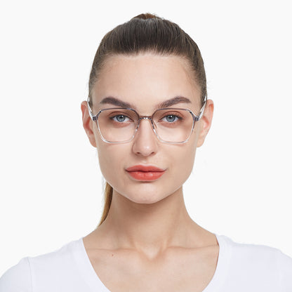 Kendall Eyeglasses in Grey & Clear