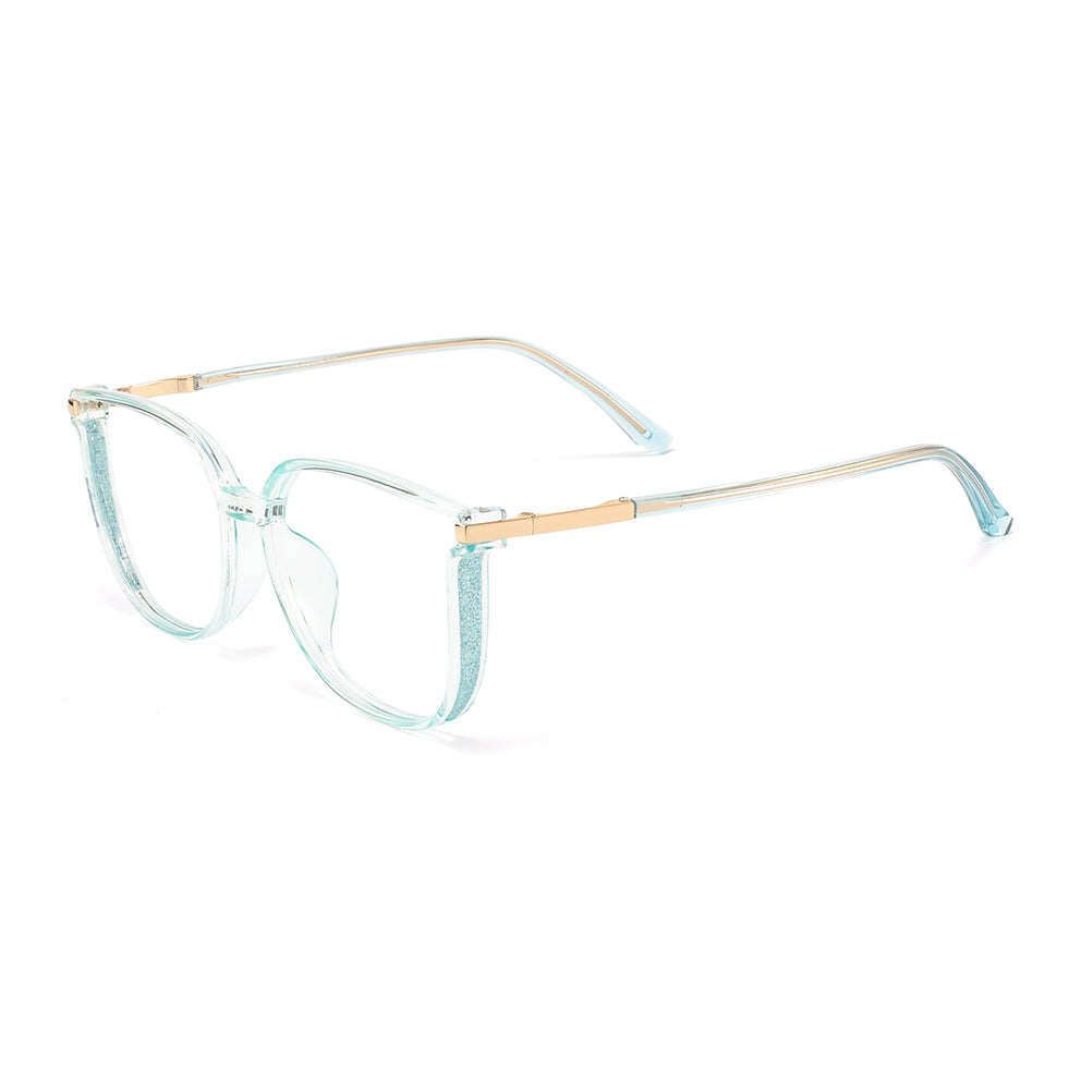 Aysun Eyeglasses in Clear Blue