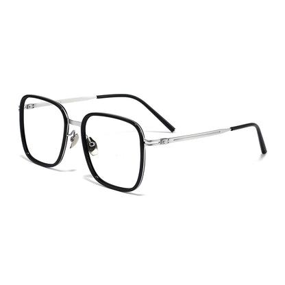 Tim Eyeglasses in Black & Silver