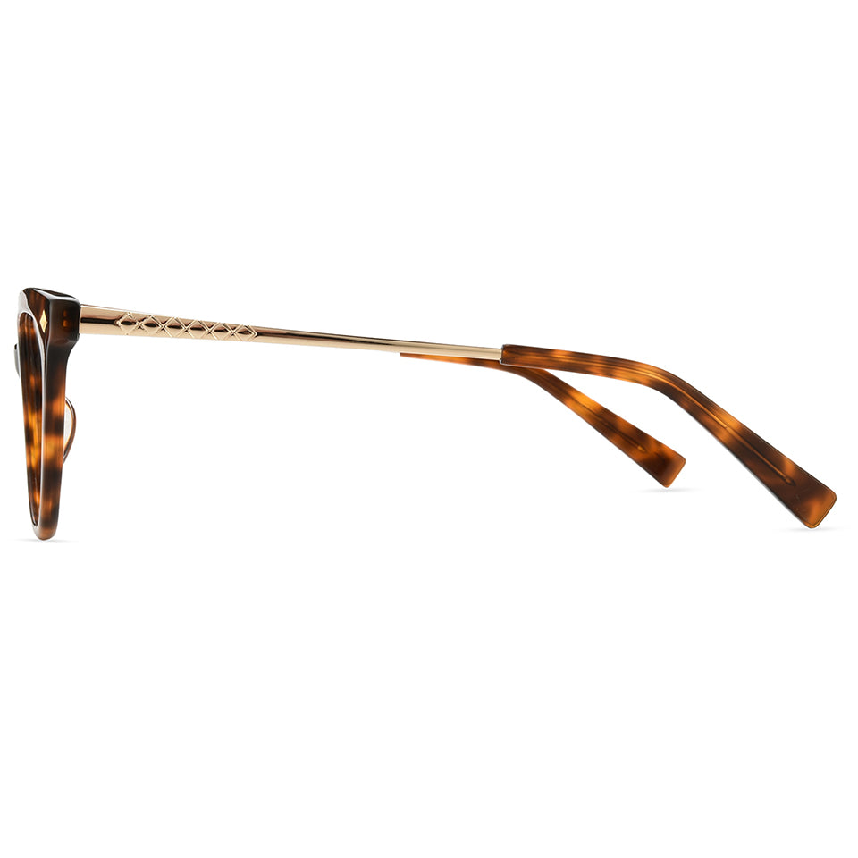 Liz Eyeglasses in Warm Tortoise