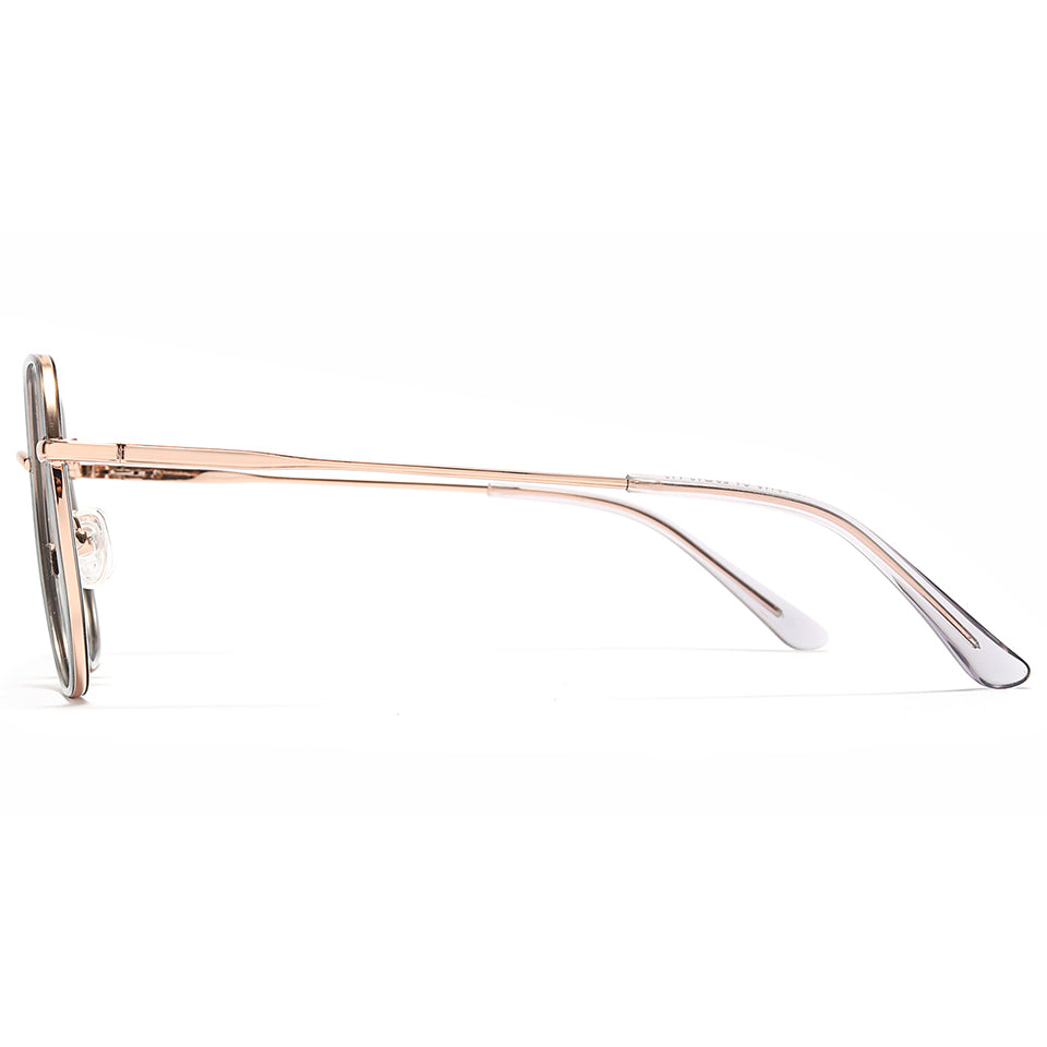 Violet Eyeglasses in Rose Gold