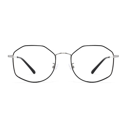 Ayn Eyeglasses in Black & Silver