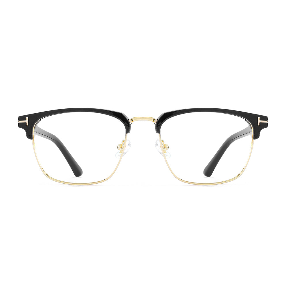 Sudi Eyeglasses in Black & Brown/Blue