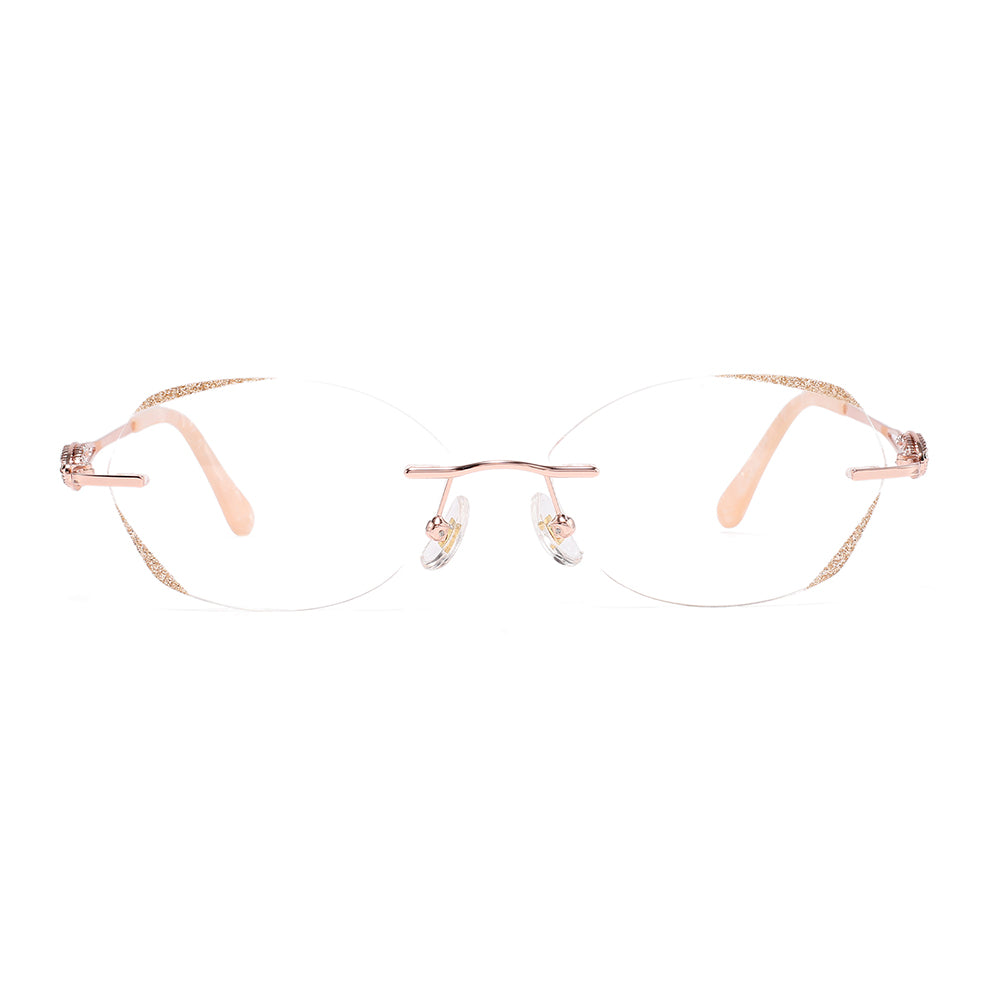 Fahran Eyeglasses in Rose Gold