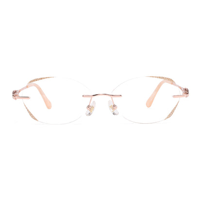 Fahran Eyeglasses in Rose Gold