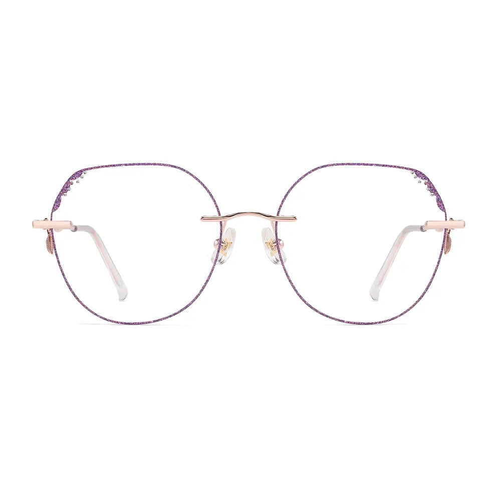 Anneli Eyeglasses in Rose Gold & Purple