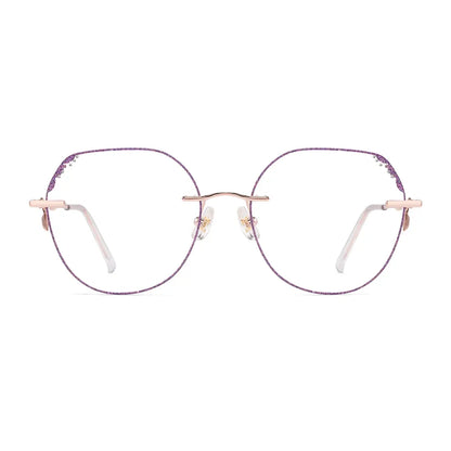 Anneli Eyeglasses in Rose Gold & Purple