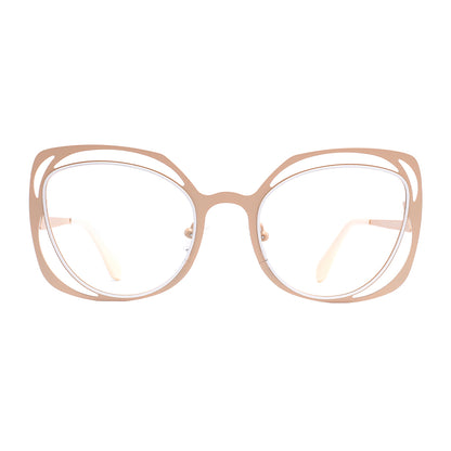 Shayla Eyeglasses in Champagne & White