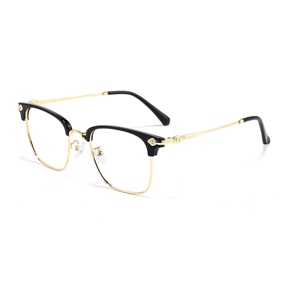 Emeka Eyeglasses in Black & Gold