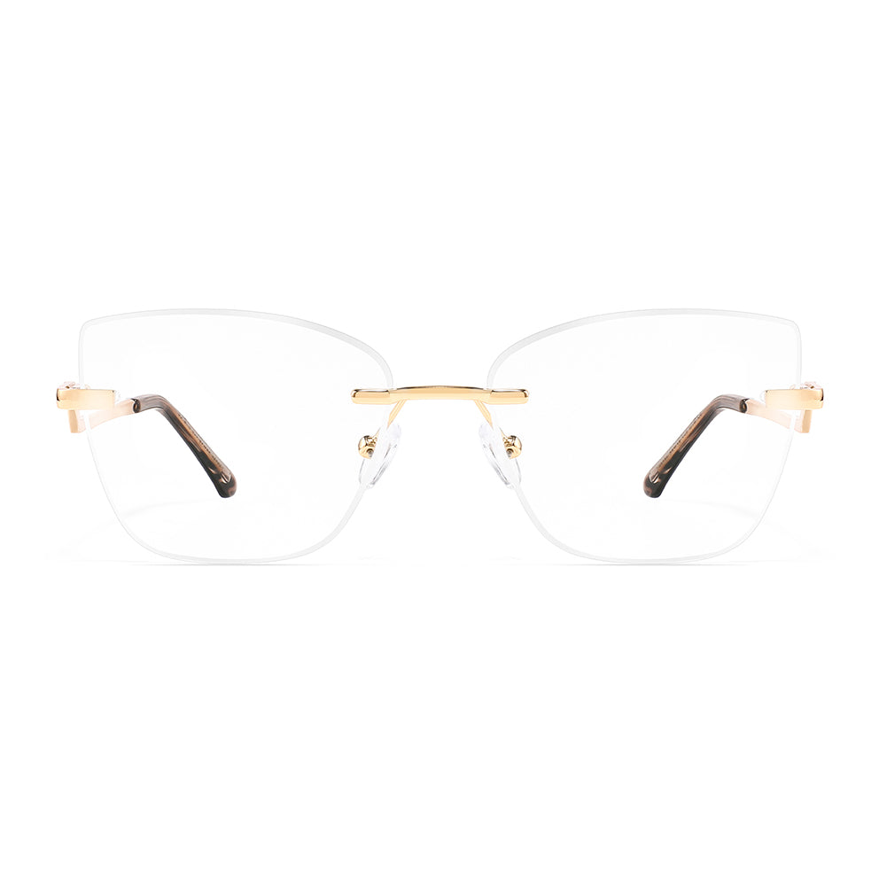 Pixie Eyeglasses in Gold & Black Tortoise