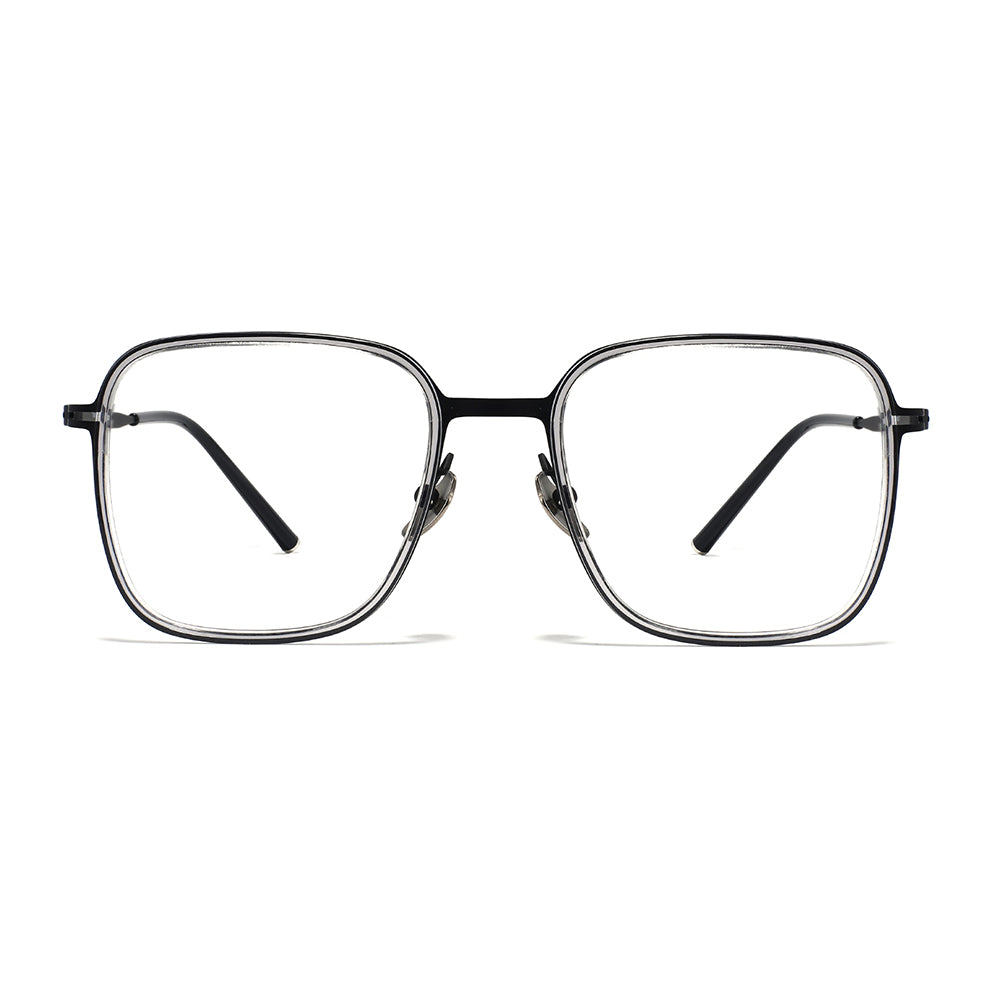 Tim Eyeglasses in Clear Grey & Black