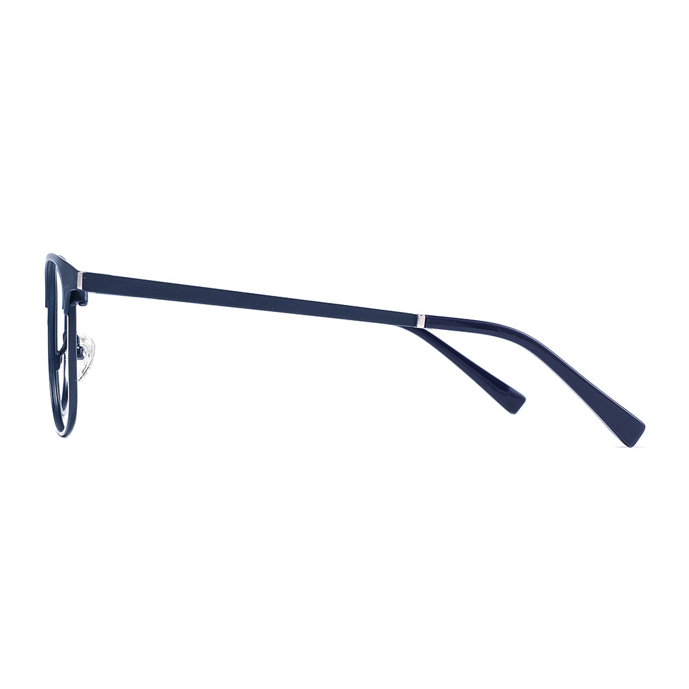 Terry Eyeglasses in Matte Blue & Gold