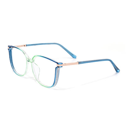 Aysun Eyeglasses in Blue & Mint Green