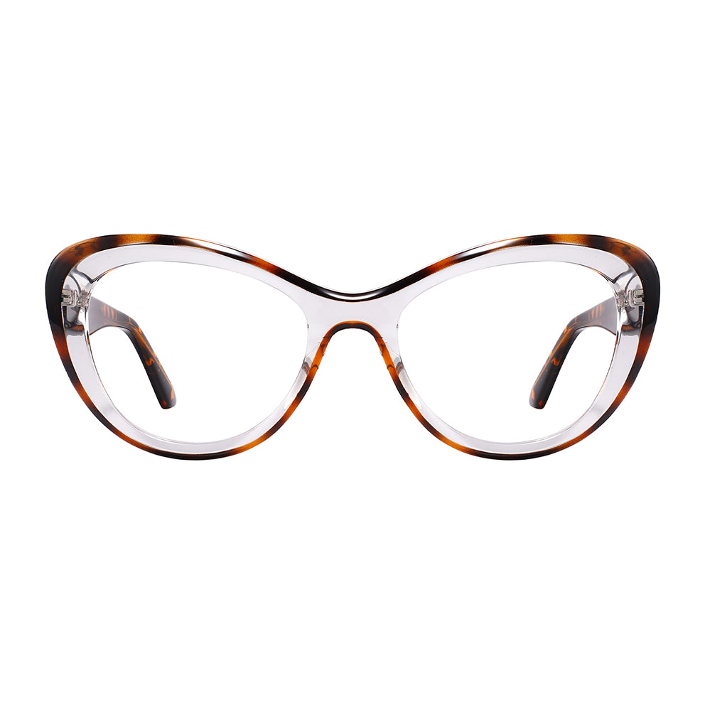 Josi Eyeglasses in Warm Tortoise & Clear