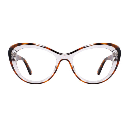 Josi Eyeglasses in Warm Tortoise & Clear