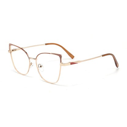 Aspen Eyeglasses in Gold & Brown