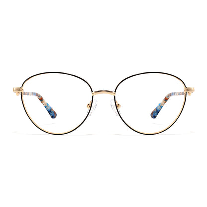 Odette Eyeglasses in Black & Gold