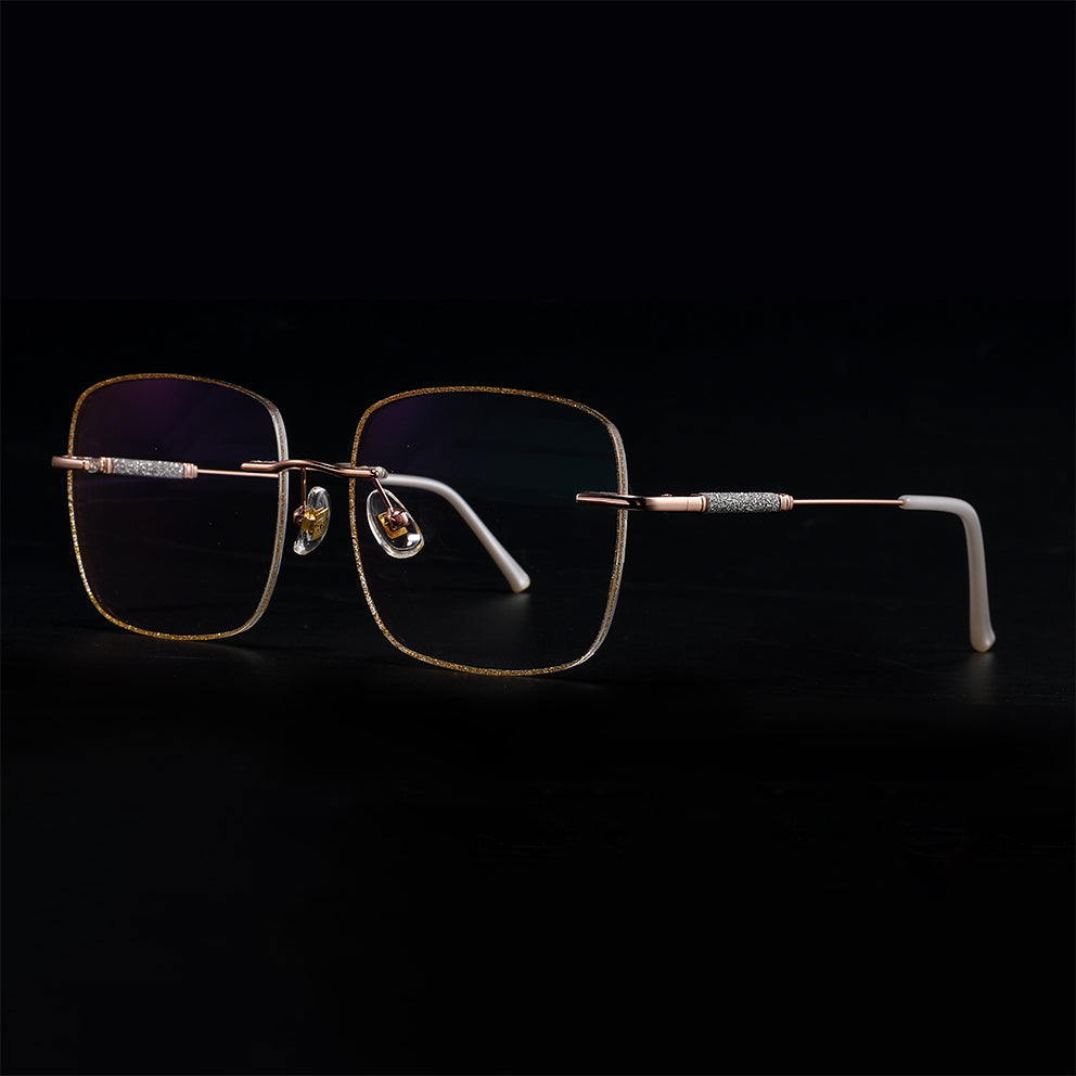 Sparkle Eyeglasses in Rose Gold & Gold