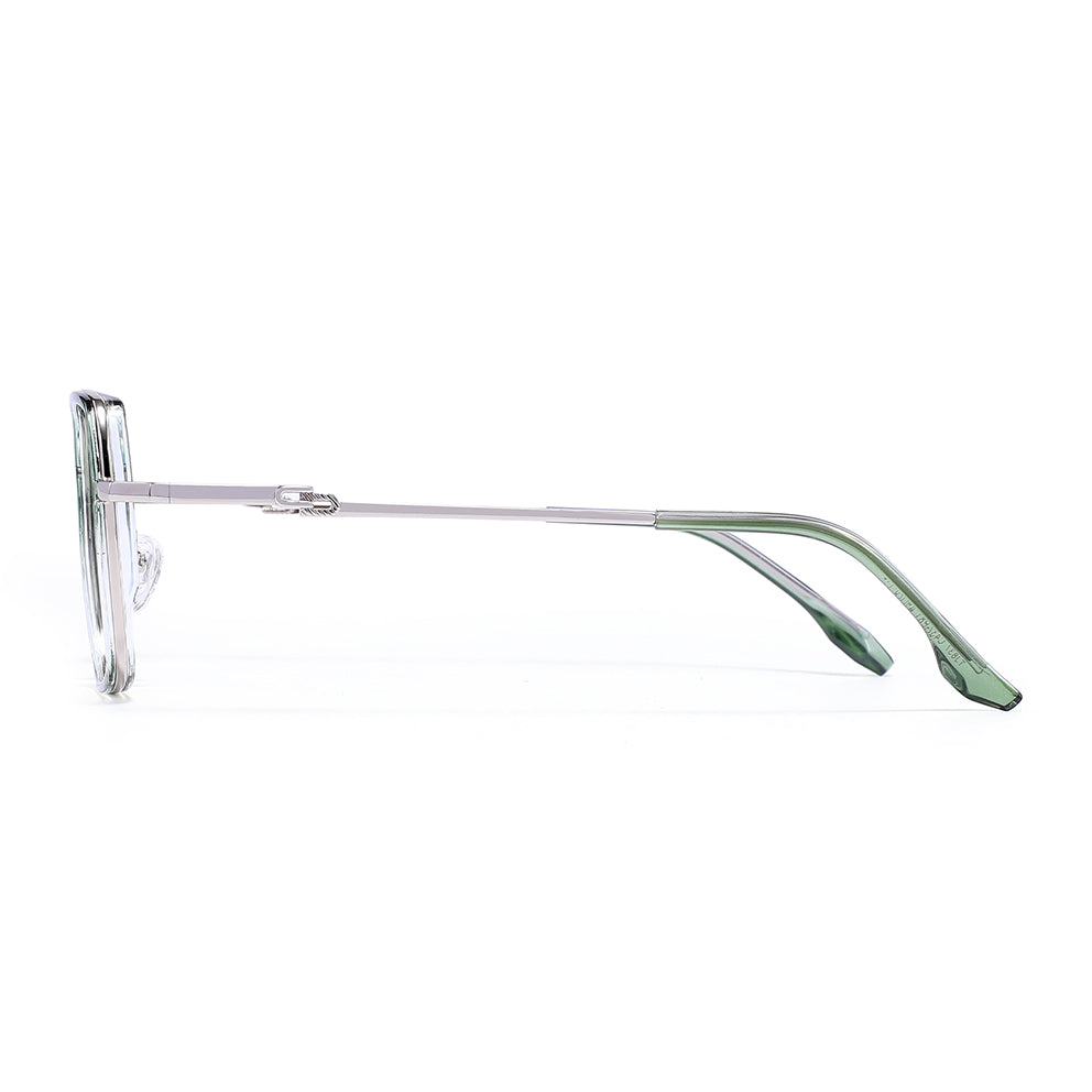 Viva Eyeglasses in Green & Clear