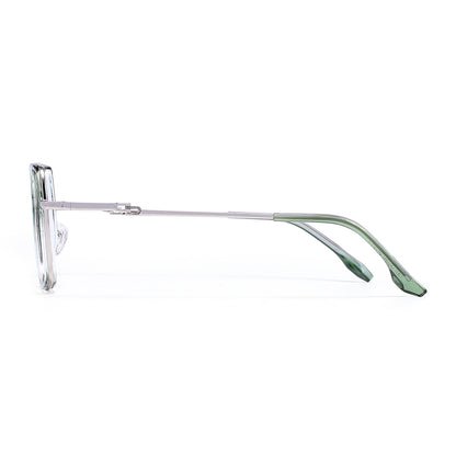 Viva Eyeglasses in Green & Clear