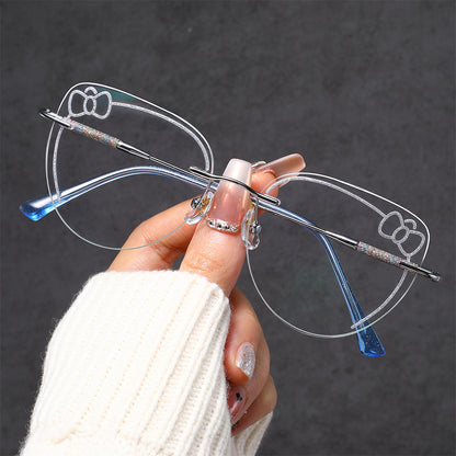 Kitty Eyeglasses in Silver